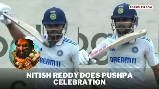 [Watch] Nitish Reddy Does Pushpa Celebration